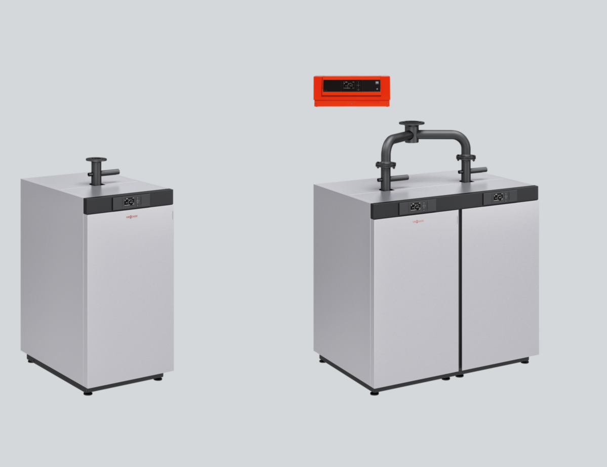 Produktdarstellung eines Viessmann Vitocrossal Gas-Brennwertkessels